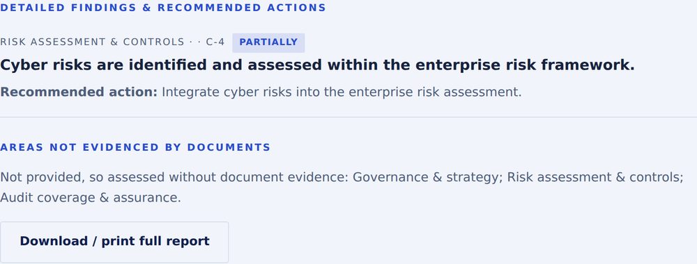 Topical-Requirement Readiness full report, full-scope example